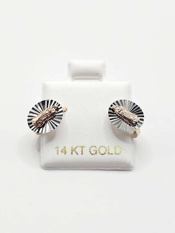 14K Gold Earrings - Virgin Marry