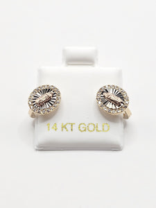 14K Gold Earrings - Virgin Marry