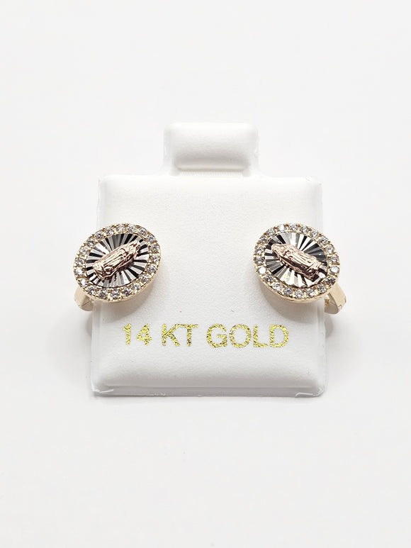 14K Gold Earrings - Virgin Marry