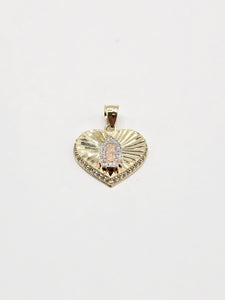 14k Gold Pendant - Virgin Mary