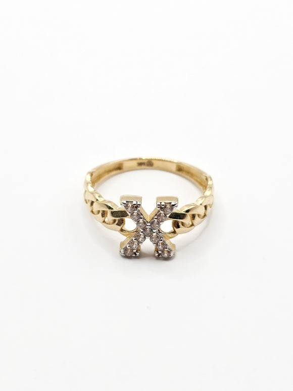 14k Gold Ring - Initial Letter 