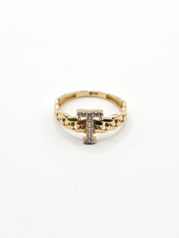 14k Gold Ring - Initial Letter 