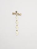 14k Gold Pendant - Mom w/Baby Feet