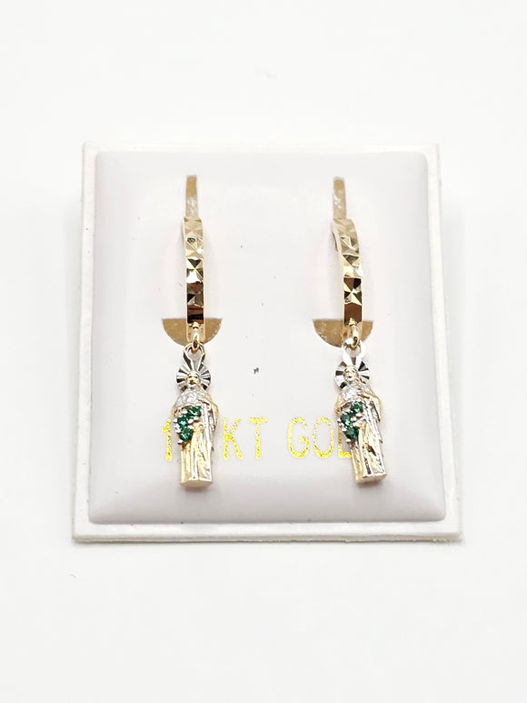 14K Gold Earrings - San Judas