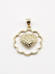 14k Gold Pendant - Heart