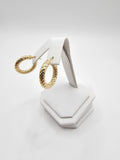 14K Gold Earrings - Huggie Hoop