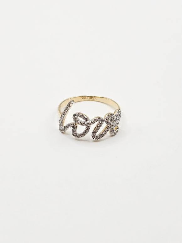 14k Gold Ring - Love