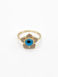 14k Gold Ring - Evil Eye