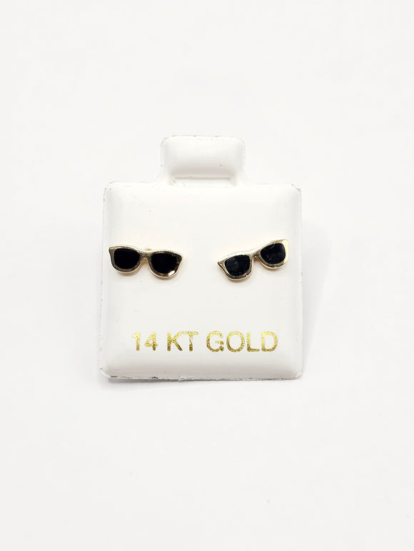14K Gold Earrings - Sunglasses