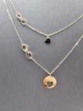 14k Gold Necklace - Heart w/Infinity