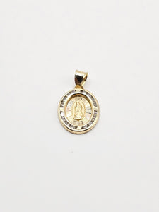 14k Gold Pendant - Virgin Mary