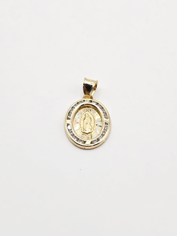 14k Gold Pendant - Virgin Mary