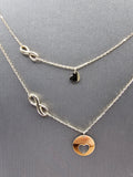 14k Gold Necklace - Heart w/Infinity