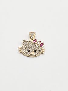 14k Gold Pendant - Hello Kitty