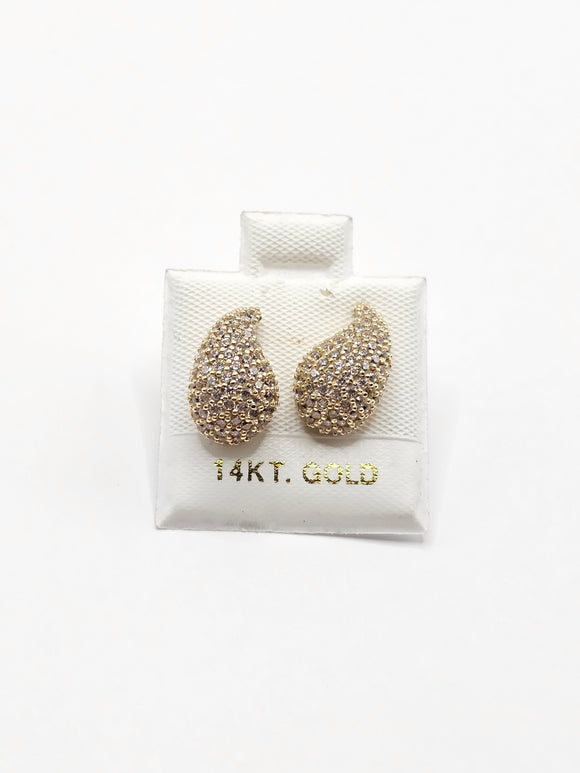 14K Gold Earrings - Teardrop