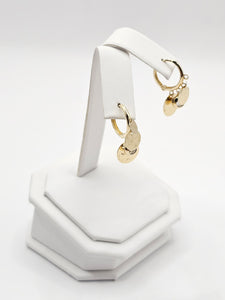 14K Gold Earrings - Huggie Hoop