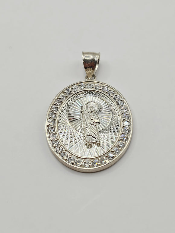 Sterling Silver 925 Pendant - San Judas