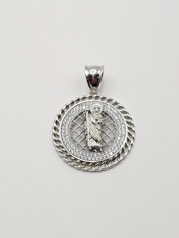 Sterling Silver 925 Pendant - San Judas