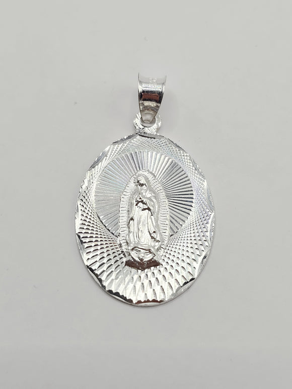 Sterling Silver 925 Pendant - Virgin Mary