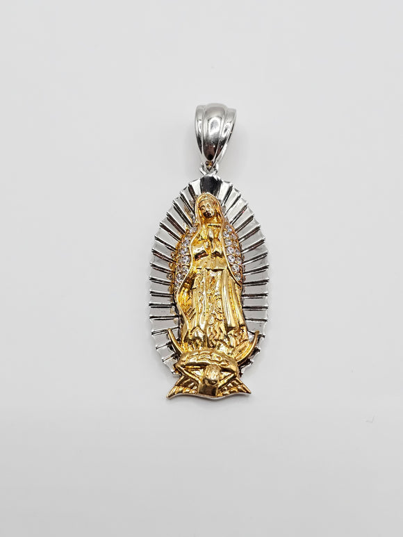 Sterling Silver 925 Pendant - Virgin Mary