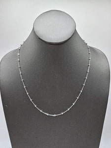 14K White Gold Chain