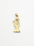 14k Gold Pendant - Santa Muerte