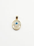 14k Gold Pendant - Hamsa Hand