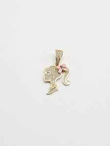 14k Gold Pendant - Barbie