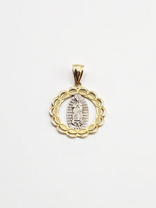 14k Gold Pendant - Virgin Mary