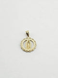 14k Gold Pendant - Virgin Mary