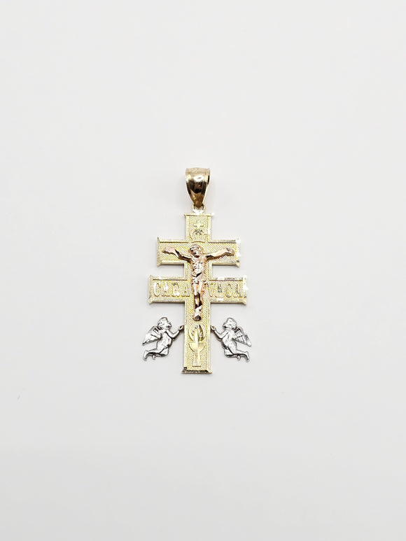 14k Gold Pendant - Jesus on Cross