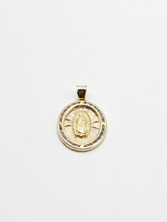 14k Gold Pendant - Virgin Mary