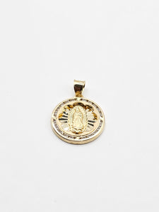 14k Gold Pendant - Virgin Mary