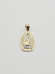 14k Gold Pendant - Virgin Mary
