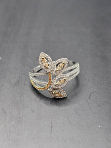 Sterling Silver 925 Ring - Leaves