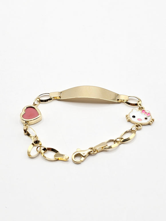 14k Gold Bracelet - Hello Kitty
