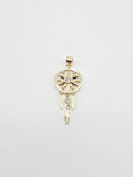 14k Gold Pendant - Dream Catcher