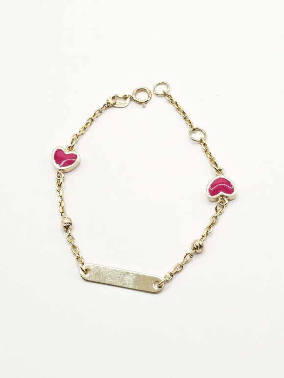 14k Gold Bracelet - Heart