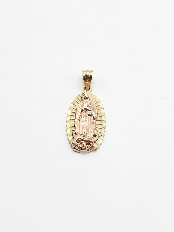 14k Gold Pendant - Virgin Mary