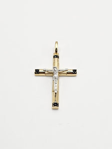 14k Gold Pendant - Jesus on Cross