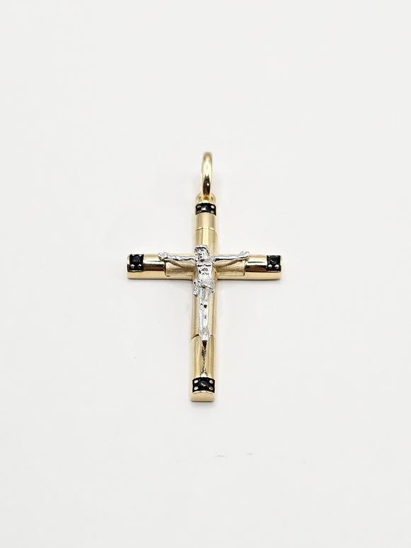 14k Gold Pendant - Jesus on Cross