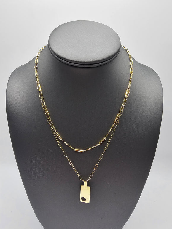 14k Gold Necklace - Heart