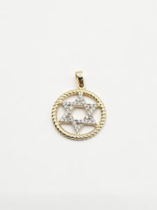 14k Gold Pendant - Jewish Star of David