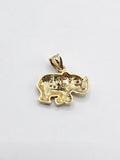 14k Gold Pendant - Elephant