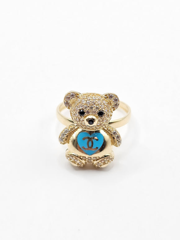 14K Gold Ring - Bear