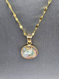 *SPECIAL SET* 14k Gold Chain w/pendant - Unicorn