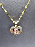 *SPECIAL SET* 14k Gold Chain w/pendant - Virgin Mary
