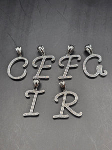 Sterling Silver 925 Pendant - Initial Letters