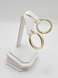 14K Gold Earrings - Huggie Hoops