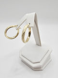 14K Gold Earrings - Huggie Hoops